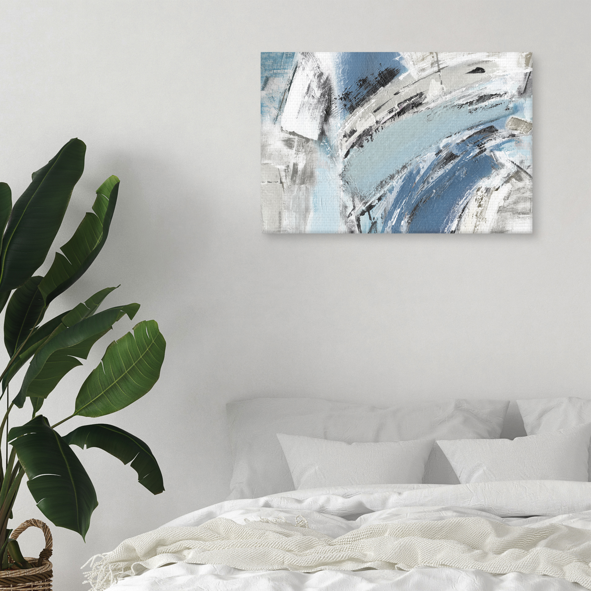 Blue Mykonos by Judith Shapiro Canvas Art Print