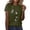 Army Green, variant on Women's Print Shirt Short Sleeve Round Neck T Shirt Fashion Top Lightweight Soft Casual Summer Tops Dragonfly Shirts Graphic Tees for Women Wine XXL