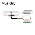 thumbnail image 3 of Musiclily Pro ST-DPLC Ceramic Dual Hot Rail Single Coil Sized Humbucker Pickup 6.2K for Strat Style Electric Guitar, Zebra Body Chrome Rail, 3 of 5