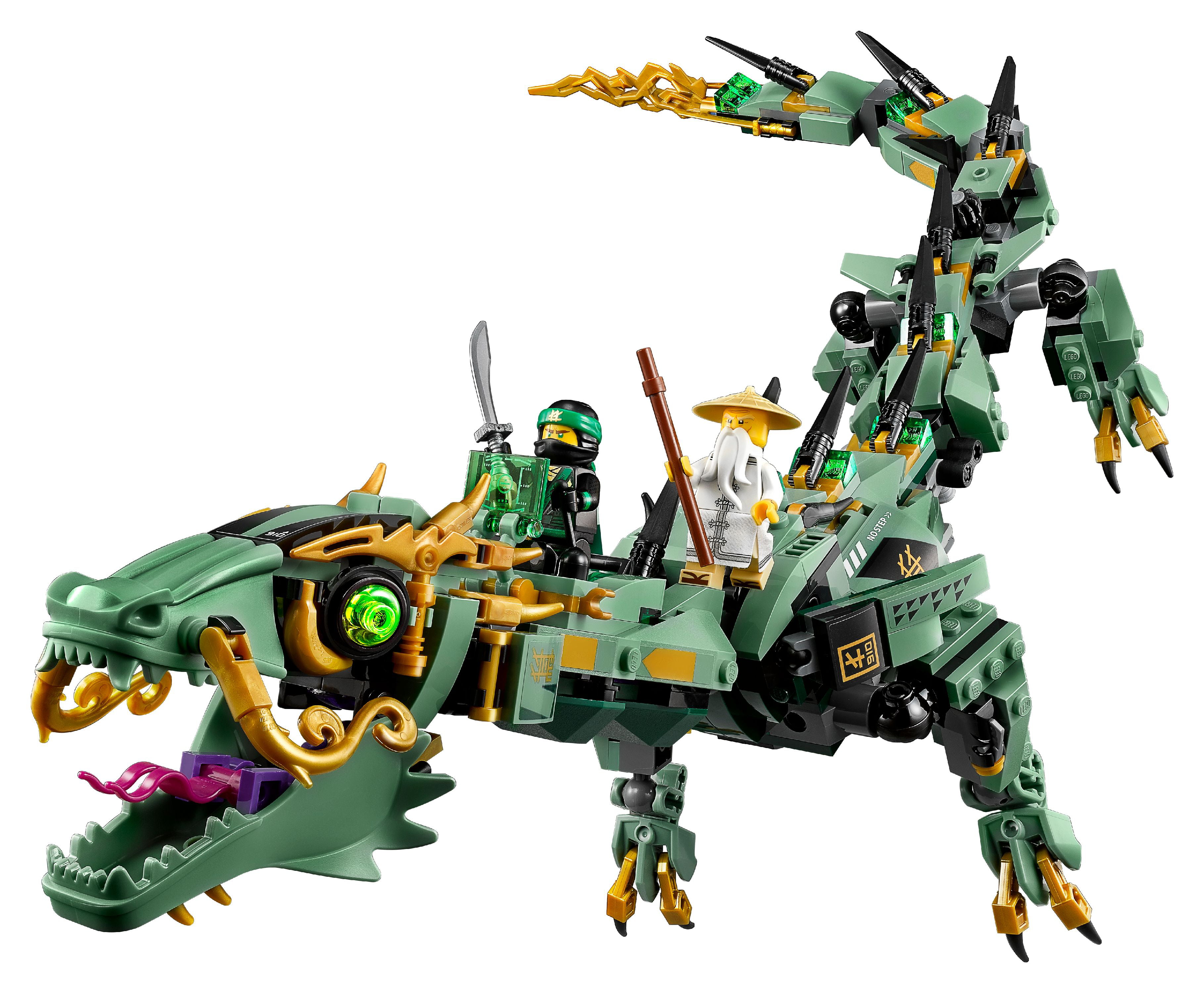 symptom udskille Overskyet LEGO NINJAGO Movie Green Ninja Mech Dragon 70612 Ninja Toy with Dragon  Figurine Building Kit (544 Pieces) (Discontinued by Manufacturer) -  Walmart.com