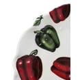 thumbnail image 4 of Juego 4 Platos Galerias El Triunfo Ceramica Blanca Diseño Chiles Morrones 21.5cm, 4 of 5