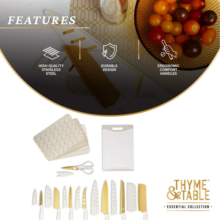 Thyme & Table 20-Piece Cutlery Set, Sand – Storage Steals & Daily