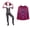 Hot Pink, variant on Spider Hero Costume Grils Halloween Costume for Halloween Party Costume Pink L