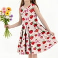thumbnail image 4 of Piuwrlz Summer Dresses for Girls Casual Play Dresses Pleated Skirts Multicolor Size 11 Years, 4 of 6