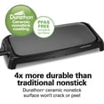 thumbnail image 3 of Hamilton Beach Durathon Reversible Ceramic Griddle, 1500 W, 200 Sq. in. Nonstick Surface, Gray, 3 of 8