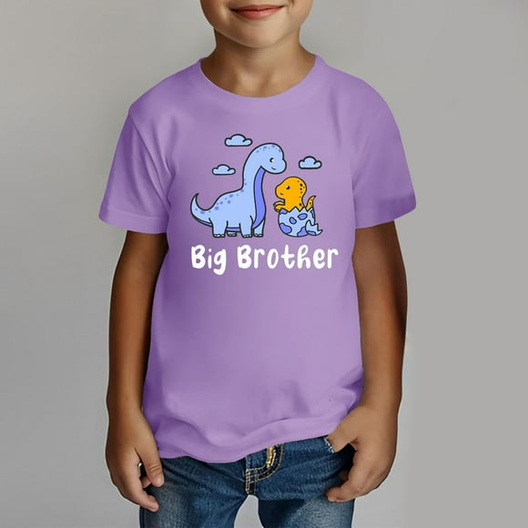 iTNHFP Toddler Boy Shirts Big T Shirt for Toddler Boys Big Bro T Shirt Pregnancy Announcement Short Sleeve Clothes