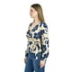 thumbnail image 2 of Blusa con escote cruzado Roman Fashion / Juvenil, 1758 (Marino flor) azul marino CH, 2 of 3
