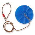 thumbnail image 1 of Maoww Disc Swing Seat Yard Tree Hanging Rope Swings Plastic Platforms Outdoor Playground Playing Pushing Toy Kids Children Blue, 1 of 6