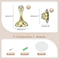 thumbnail image 2 of No Drilling Magnetic Door Stopper Catch, 4 Pack Catch with Adhesive & Screws for Home Floor Mountain, Gold Tone, 2 of 7