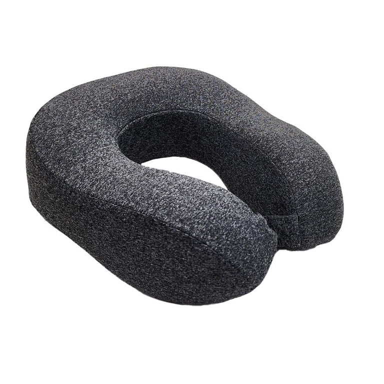Protege Cool Touch Memory Foam Neck Pillow Travel Set, Gray photo 3