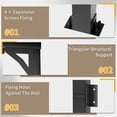 thumbnail image 3 of Devoko 10*14 ft Patio Wall-Mount Wall-Free Lean-to Hardtop Pergola Gazebo with Metal Frame and Lean-to Polycarbonate Roof for Backyard and Garden, 3 of 7