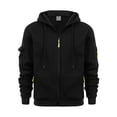 thumbnail image 1 of Men's Sweatshirt Hoodie Zipper Arm Pocket Cardigan Men's Sports Large Size Casual Hoodie, 1 of 5