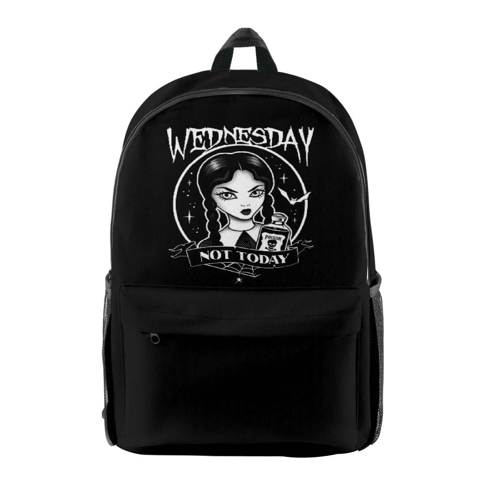 2022 \Wednesday Backpacks TV Series Zipper Pack Fashion School Bag