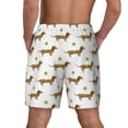 thumbnail image 4 of Uemuo Dachshund Going To Play Tennis Pattern Mens Swim Trunks Quick Dry Board Shorts with Mesh Lining, Stretch Beach Shorts Quick Dry No-Chafing Board Shorts-Small, 4 of 9