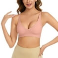 thumbnail image 2 of Minimizing Bras for Women Adjustable Sports Bras for Women Women's Bra Without Underwire V Neck Comfort Soft Bra Push Up Seamless Bra Lightly Padded For A Feel Fit Bralette Women, 2 of 4