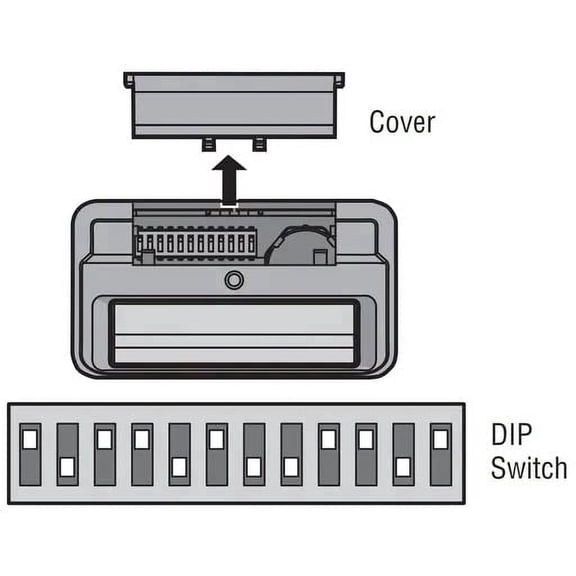 811LMX 12-Code Switch Gate Remote The 811LM - Security 2. - Not for Garage Openers