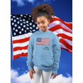 thumbnail image 2 of Independence Day Usa Flag Hoodie Juniors -Image by Shutterstock,  Small, 2 of 4