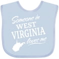thumbnail image 3 of Inktastic Someone in West Virginia Loves Me Boys or Girls Baby Bib, 3 of 4