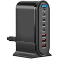 thumbnail image 1 of wonima44 USB-C GaN Charger 8 in 1 Charging Station Dual 140W PD PPS Port+Dual 100W PD Port for Multiple Electronics Devices,Laptop Wall Charger Compatible with MacBook/iPhone 16/iPad (600W-B), 1 of 1