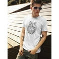 thumbnail image 2 of Beautiful Wolf Face Sketch Tee Men's -Image by Shutterstock, 2 of 4