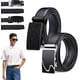 thumbnail image 1 of Cinturon Hebilla Automatica, 2pcs Cinturones Hombre Piel, Negro y Marrón con Hebilla Automática, Cortable, Elegante y Clásico, Cinturón de Cuero para Trabajo Casual de Negocios, 1 of 4