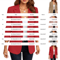 thumbnail image 3 of GILIGEGE Blazers for Women Business Work Casual Dressy Lightweight Suit Jackets Office Professional Blazer,Plus Size Trendy Sweater Jacket with Pockets,Button Up Fall Winter Clothes Red L, 3 of 4
