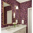 thumbnail image 4 of S4Sassy Peel & Stick Vinyl Wallpaper, Floral Wall Paper Contact Paper Waterproof - Pink, 25"X120", Plain Finish, Removable Asian Style Covering For Home Decor In Bedrooms & Living Areas, 4 of 9