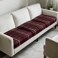 thumbnail image 2 of TSOVTHRID Red Plaid Print Couch Cushion Covers 3 PCS Sofa Seat Cover Anti Slip Sofa Couch Seat Slipcover Stretch Couches Furniture Protector for Armchair Loveseat Decor, 24x24 Inch, 2 of 7