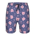 thumbnail image 3 of Vsdgher Cute Pig Men's Beach Shorts, Surfing shorts, Swim trunks, Quick Dry Swim Trunks for Surfing Beach Fun -Large, 3 of 6