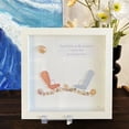 thumbnail image 2 of Seaglass Beach Chairs Sea Glass Art Kit Friendship Seaglass Frame Art Ornament Friendship Sea Glass Artwork Handmade Seaglass Colorful Frame Hanging Décor Sea Glass For B Christmas Ornament Set, 2 of 7