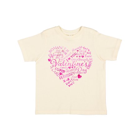 

Inktastic Valentine words in pink Gift Toddler Boy or Toddler Girl T-Shirt