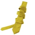 thumbnail image 3 of Mens Solid Baby Yellow Ties Necktie, 3 of 5