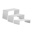 thumbnail image 3 of jinwen 3 Pieces Riser Display Stands Display Shelf for Dessert Collectibles Perfume Mirrored, 3 of 9