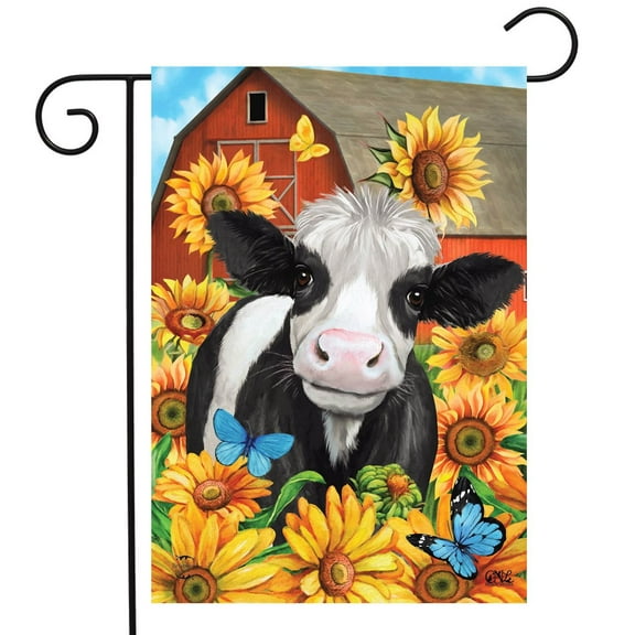 Briarwood Lane Happy Cow Summer Garden Flag