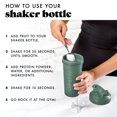 thumbnail image 3 of Fit & Fresh Shaker Bottle, Leak Proof 24 oz Sports Blender Bottle for Supplement Shakes, Sage Green, 3 of 7