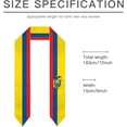 thumbnail image 6 of DABOYOZHZH Emblem of Ecuador Graduation Shawl Sash Stole Wraps Scraf For International Study Pride Women Men, 6 of 6