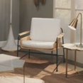 thumbnail image 6 of Jamie Young Co Palermo Rattan & Steel Lounge Chair in Natural/Black/Off White, 6 of 6
