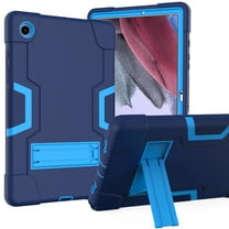 Dteck Case for Samsung Galaxy Tab A8 10.5 2022 tablet SM-X200/X205, Heavy Duty Hybrid Rugged 3 Layer Full Body Protection Case with Built-in Kickstand,Navy Blue