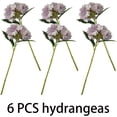 thumbnail image 5 of Light Purple Hydrangea Artificial Flowers,6 Pcs Faux Hydrangea Flowers,Artificial Hydrangeas Flowers With Stems,Fake Hydrangeas,Purple Silk Hydrang, 5 of 5
