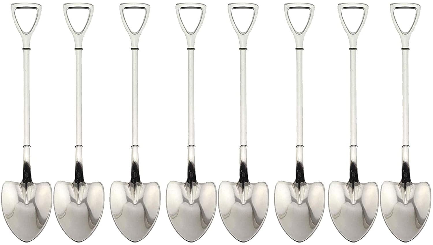 5 inch Mini Horizontal Hanging Coffee Espresso Spoons of 6 Set Stainless Steel 