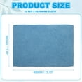 thumbnail image 2 of Uxcell Glasses Cleaning Cloth, Microfiber Eyeglasses Cleaner Cloths Soft Wipe Screens 11.81" x 15.75" Dark Dark Blue, 2 of 7