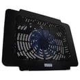 thumbnail image 4 of EeaseCA Tapis de Refroidissement pour Portable, Ventilateurs Silencieux, Support de Refroidisseur, Support de Refroidisseur à Angles Multiples Réglables, Base Antidérapante, Support de Dissipateur Thermique, Tapis pour Ventilateur (Noir), 4 of 8