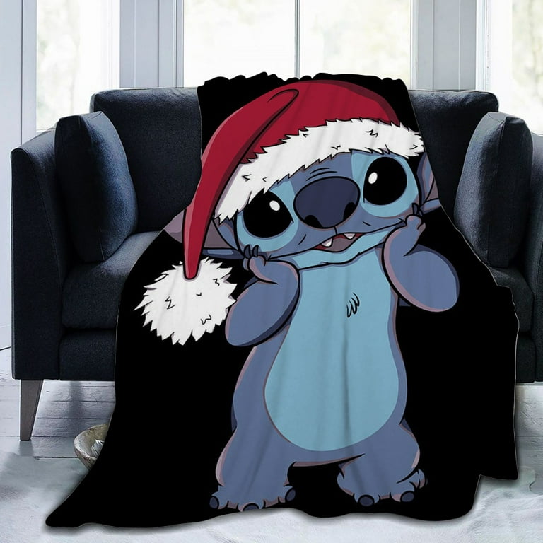 Movies Lilo & Stitch Christmas Blanket for All Season Super Soft Flannel Fleece Throws Blanket Best Gifts Blanket for Adults Teen/XXS-80*120cm, Other