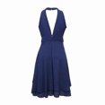 thumbnail image 2 of Women's Halter Sleeveless Cropped Layered Midi, 2 of 3