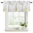 thumbnail image 2 of 2 Pack Valances for Windows, Coastal Window Valances for Living Room/Bedroom/Bathroom, Yellow-green Ocean Coral Starfish Jellyfish Light Filtering Kitchen Curtain Valance 42"W x12" L, 2 of 9