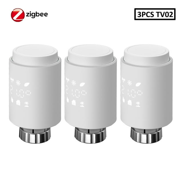 Actionneur de Soupape Thermostatique Wi-Fi Intelligent 3.0, Contrôleur de Température Programmable TRV, Facile à Installer