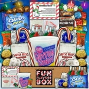 Fun Flavors Box Christmas Candy Gift Box Snack Care Package Santa Soup Treats 50 Ct Sampler