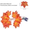 thumbnail image 4 of Fall Decor Thanksgiving Maple Leaves String Lights, 20 LEDs Twinkle Lights Battery Operated, Orange String Light for Thanksgiving Autumn Garland Party Decorations Clearance for Home Outdoor Indoor, 4 of 6