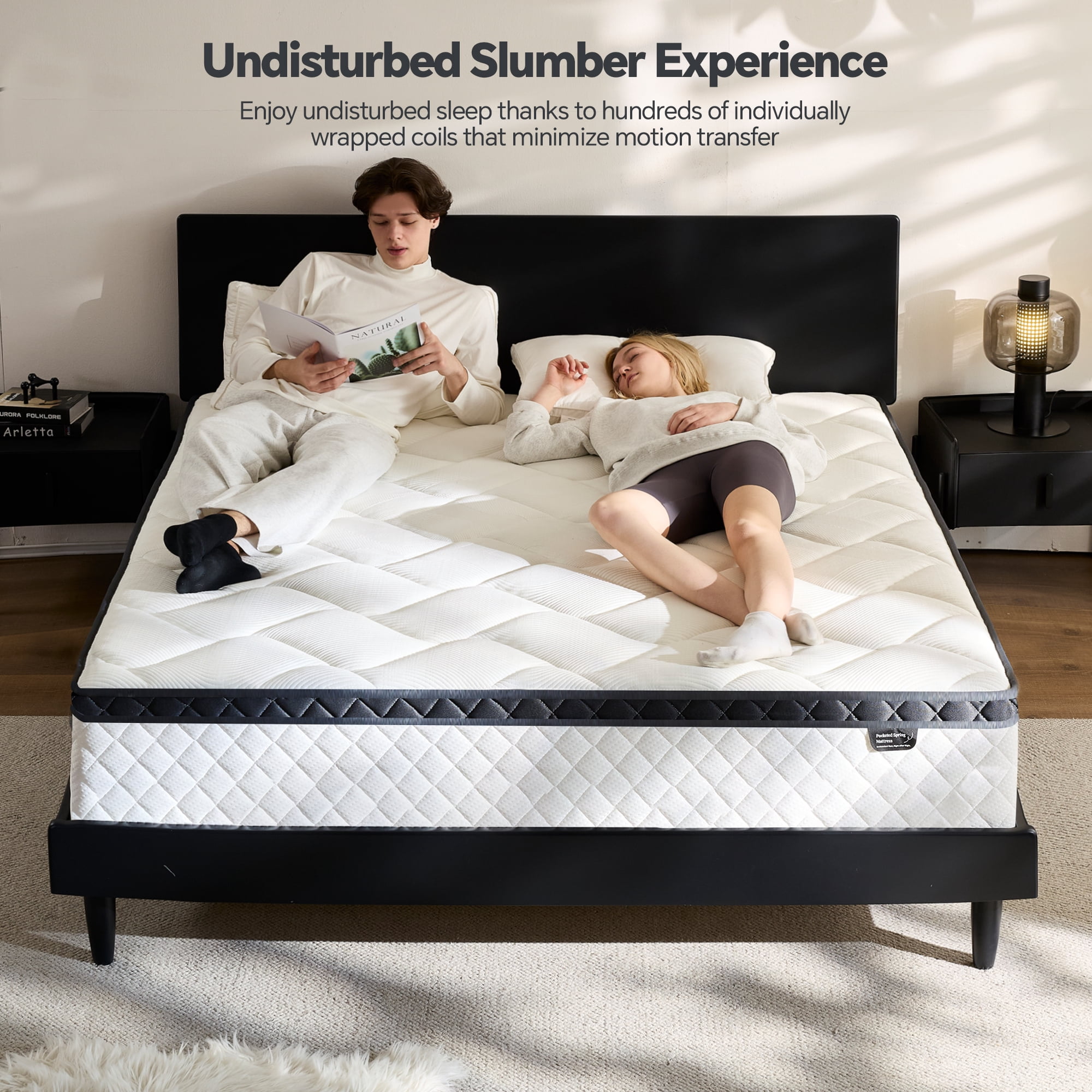 Blinddarm 10 Inch Twin Hybrid Memory Foam Mattress, Medium Firmness, Mattress in A Box, CertiPUR-US