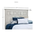 thumbnail image 2 of American Woodcrafters Brighten Distressed Antique White Wood King Headboard, 2 of 2